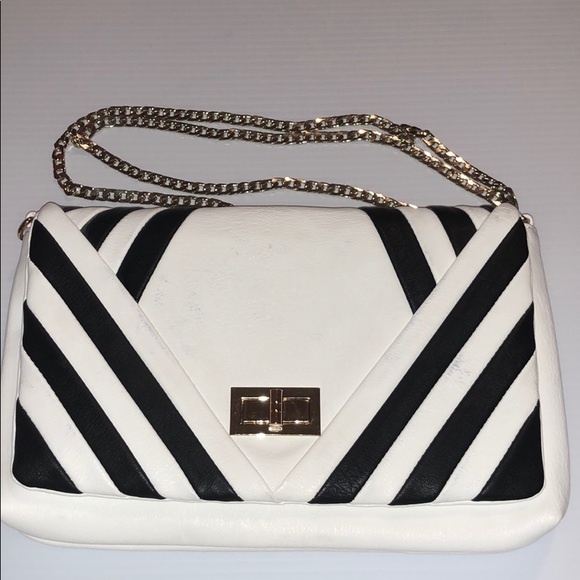 Imoshion Vegan Handbags - VEGAN: Imosion Black and White Cross Body Purse